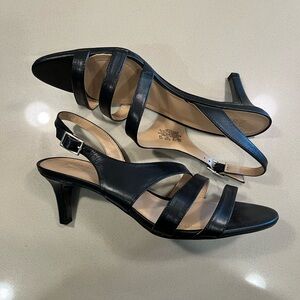 Naturalizer Black Strappy Heels